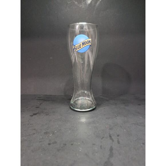 Blue Moon Pilsner Beer Glass, 16 Oz,‎ 7.5" Tall, Drinking Glass, Home Barware - Picture 1 of 9